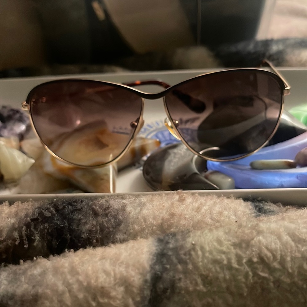 DVF aviator brown sunglasses